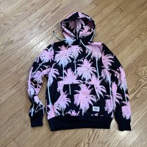 WESC MIKE PARADISE LOST Black/Pink Unisex Hoodie Men's XS/Women's Small NEW